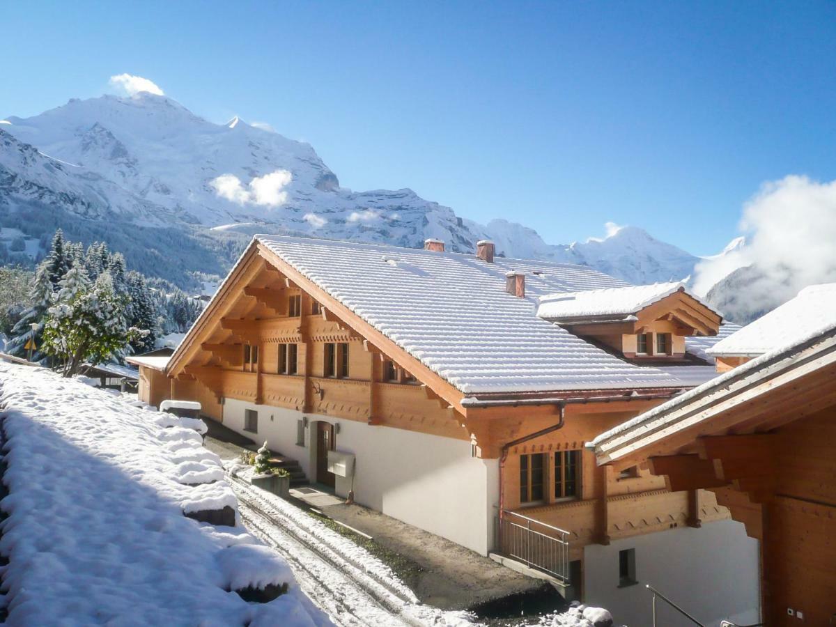 Holiday Flat #1, Chalet Aberot, Wengen, Switzerland Eksteriør billede